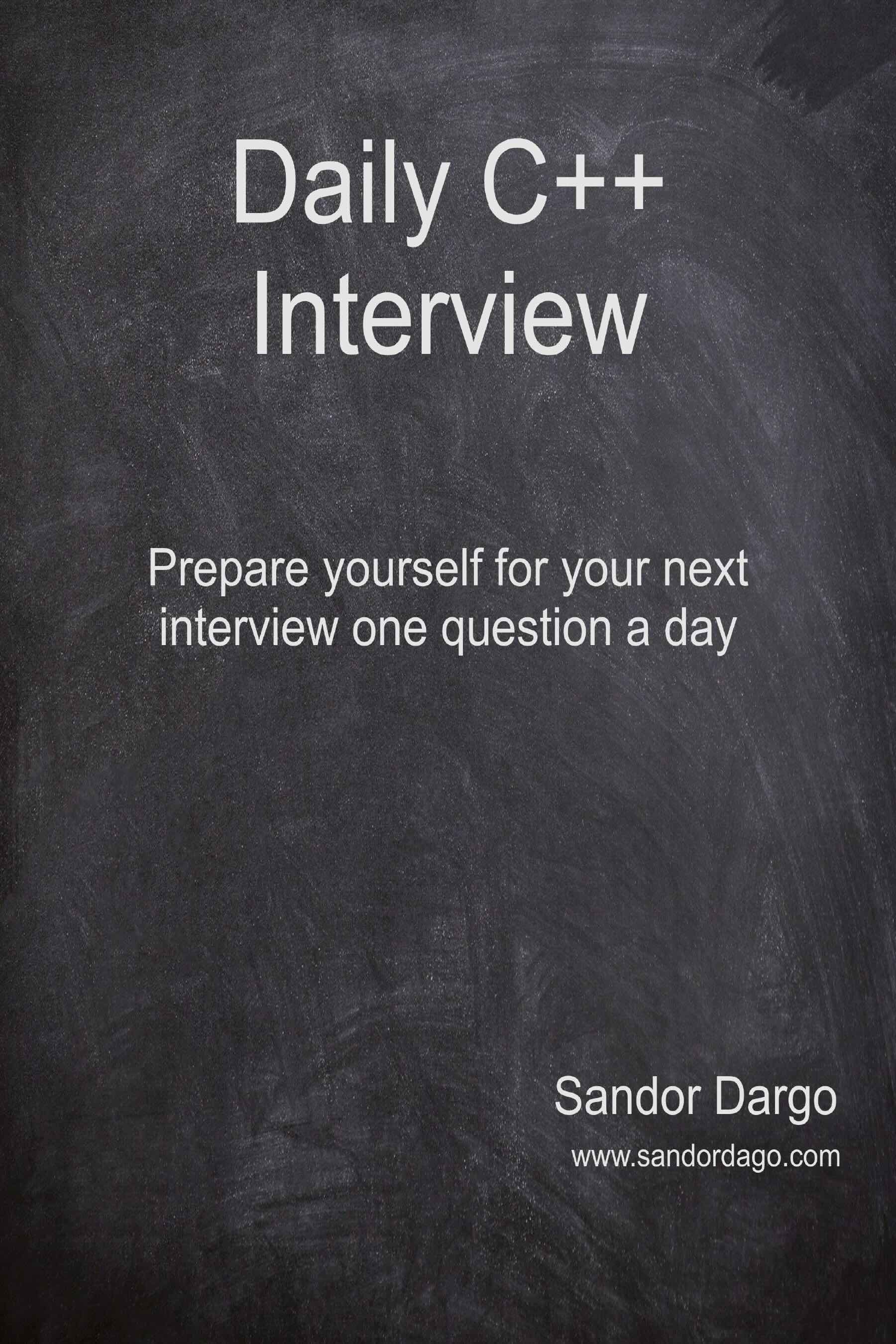 Daily C++ Interview cover