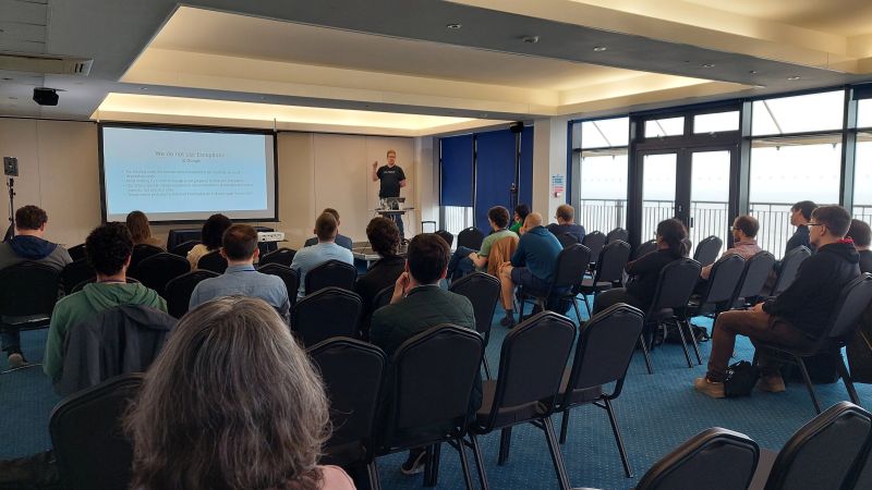 Arne Mertz at C++ On See - photo by C++ On Sea