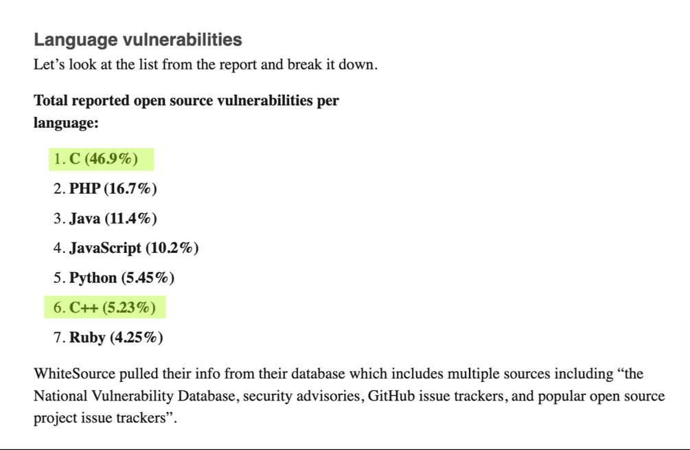 Language vulnerabilities by Timur Doumler Language vulnerabilities by Timur Doumler
